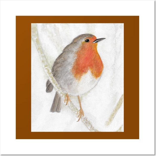 Winter Robin Wall Art by SpeareCreations